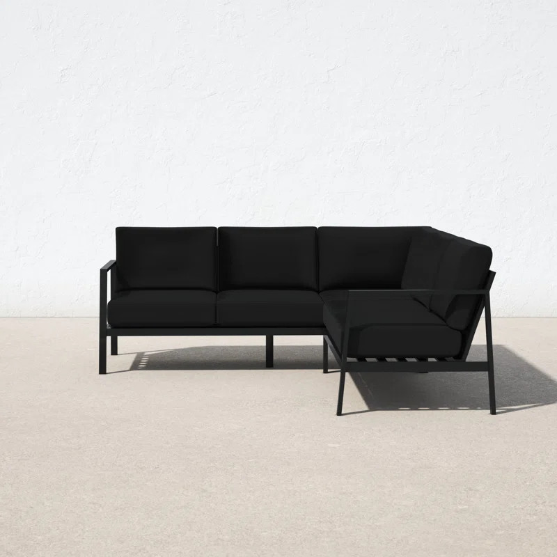 Holland 78'' Metal Outdoor Sectional | Wayfair North America