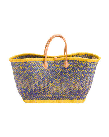 Large Woven Basket Bag | TJ Maxx
