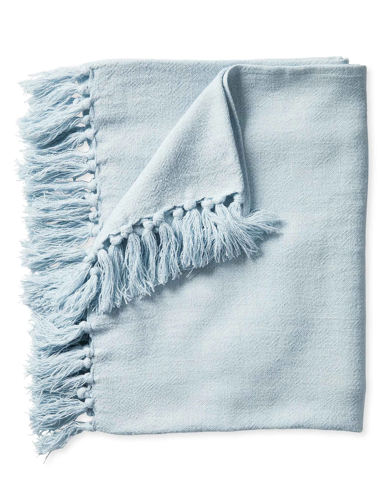 Mendocino Linen Throw | Serena and Lily