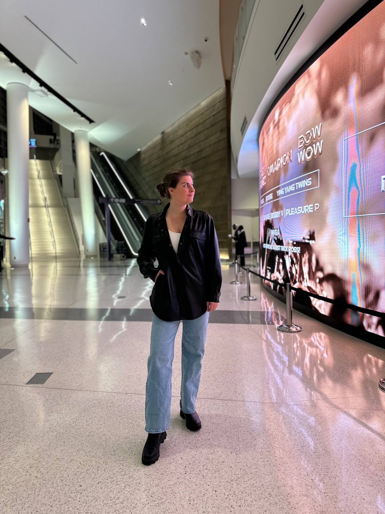 Spring outfit with a fun leather accent! Perfect for cold weather style if the temps haven’t risen around you yet. This loose fit is flattering on allllll body types!

#LTKStyleTip #LTKMidsize #LTKSeasonal