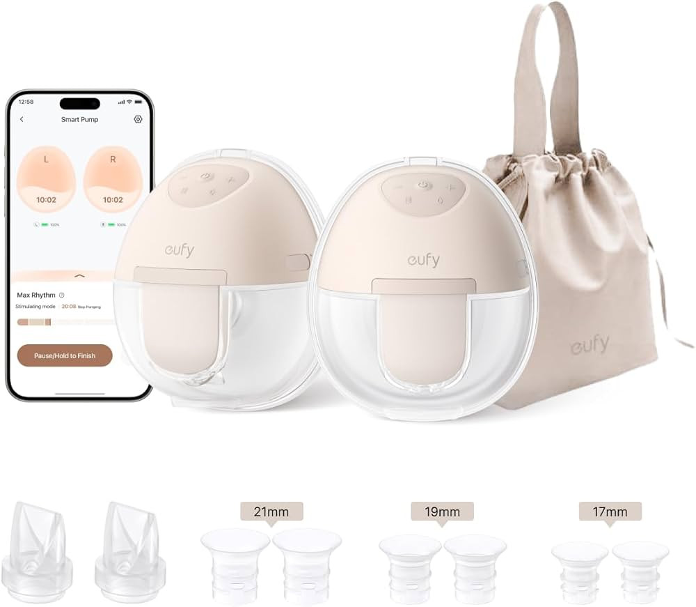 eufy Wearable Breast Pump E10, Hands-Free Electric Breast Pump with App Control, Hospital Grade S... | Amazon (US)