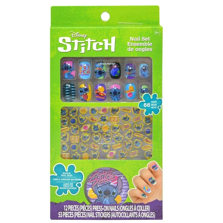 Stitch Nail Art Set in Box- NAIL STICKERS | Walmart (US)