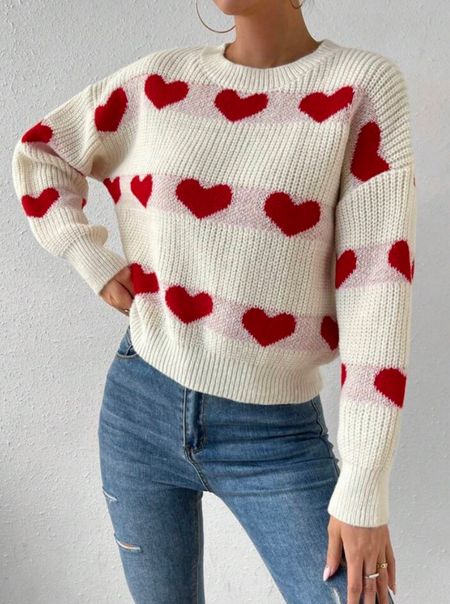 Valentines sweaters from @shein

#hearts #heart #2024 

#LTKfindsunder50
