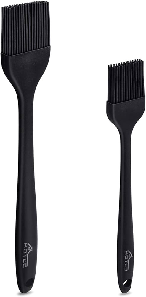 HOTEC Basting Brushes Silicone Heat Resistant Pastry Brushes Spread Oil Butter Sauce Marinades fo... | Amazon (US)