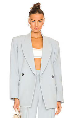 L'Academie Kaya Blazer in Light Blue from Revolve.com | Revolve Clothing (Global)