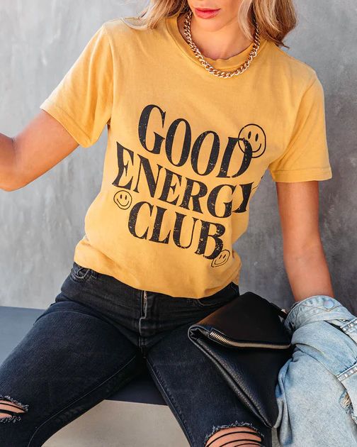 Good Energy Club Cotton Tee - SALE | VICI Collection