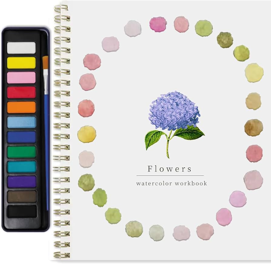 Beginner Watercolor Painting Kit – 12 Colors Paint Set with Brush, Animal-Themed Art Supplies f... | Amazon (US)