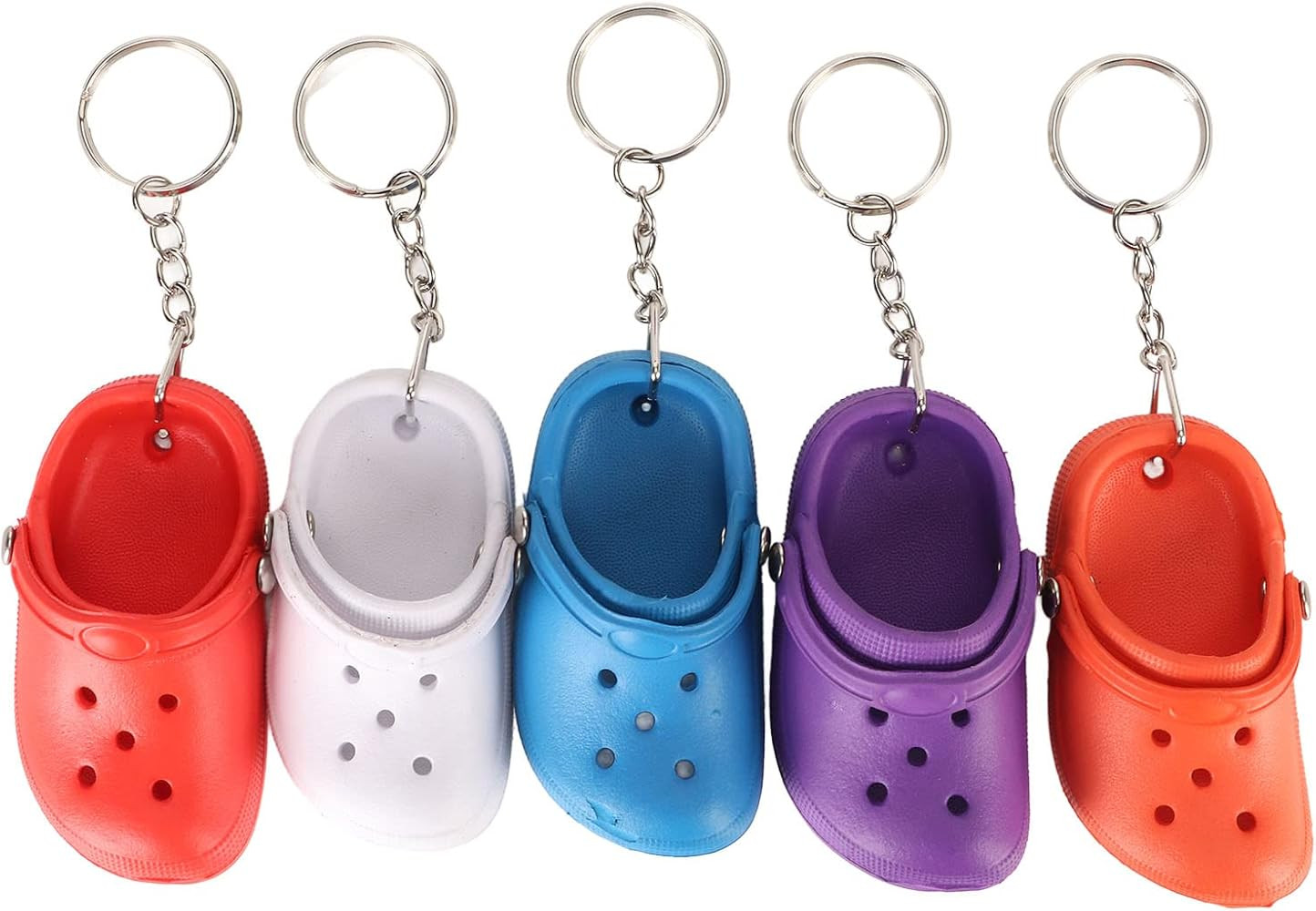 20pcs Silicone Shoe Keychain, 1.4 * 3.0in Mini Croc Keychain for Backpacks Wallets Handbags Suitc... | Amazon (US)