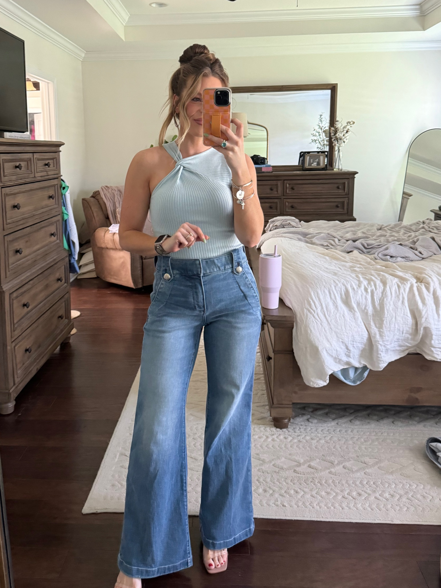 Transitioning into spring with ease! 🌸 Embracing the fluctuating temps in this versatile tank and jeans combo. I can’t find the exact link to this tank but I’ve linked similar ones! 

#LTKfamily #LTKstyletip #LTKfindsunder50