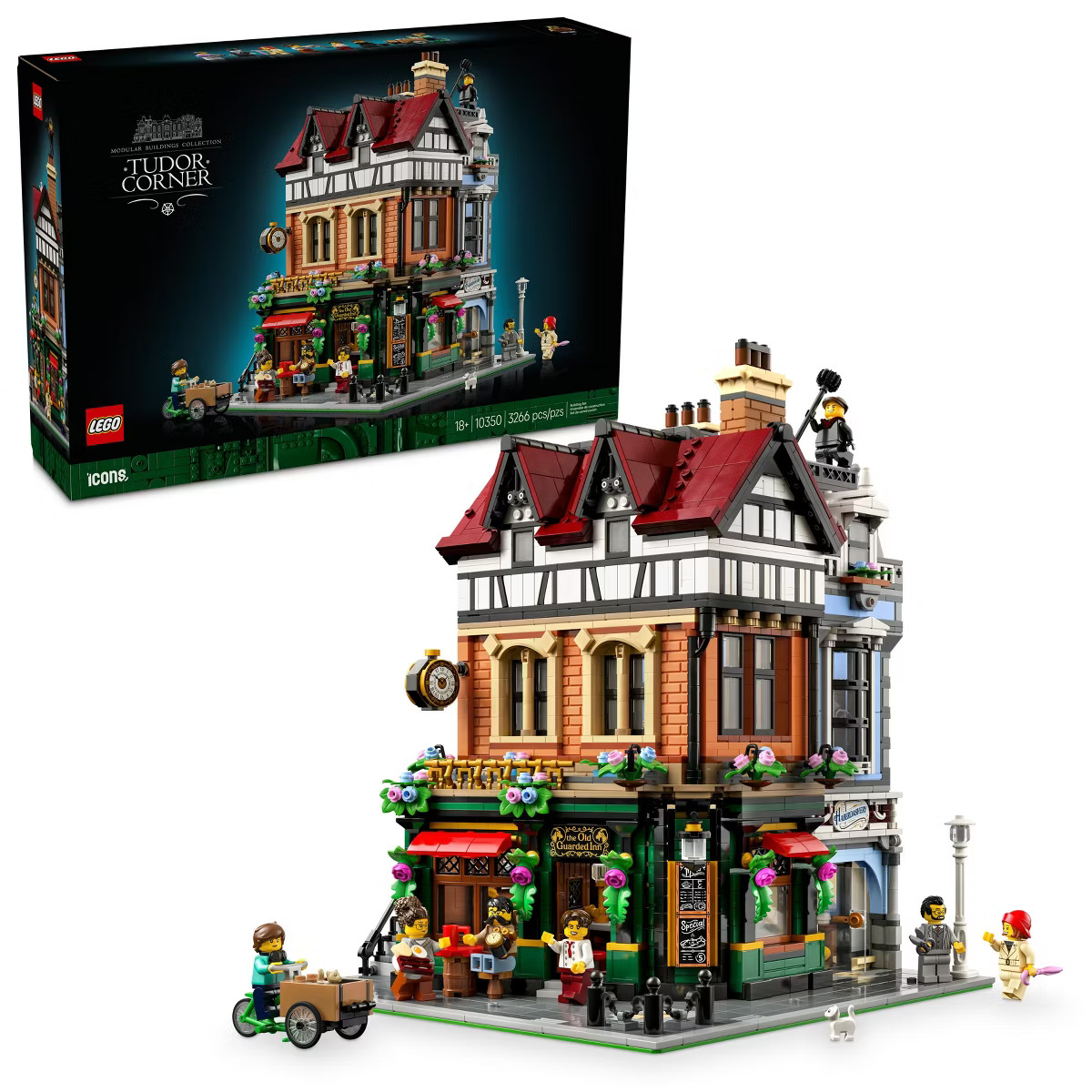 LEGO Icons Tudor Corner Building Kit for Adults 10350 | Target