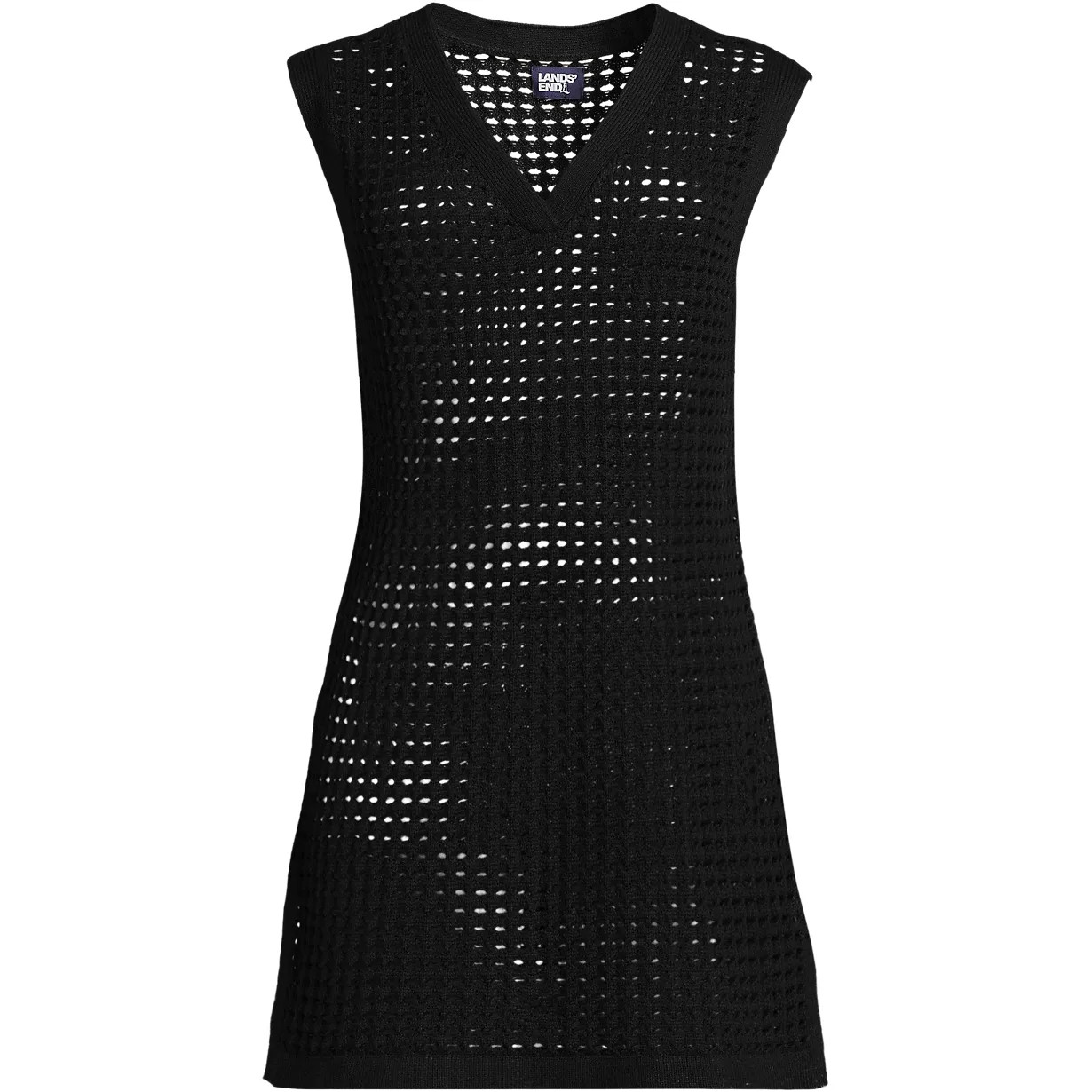 Women's Open Knit Cover-up Dress | Lands' End (US)