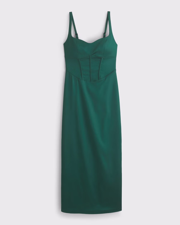 Women's Corset Midi Dress | Women's Dresses & Jumpsuits | Abercrombie.com | Abercrombie & Fitch (US)