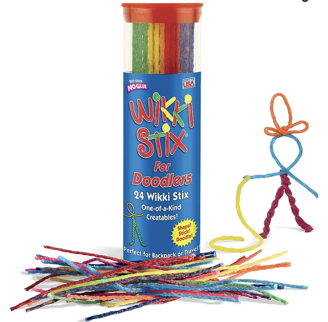 Wikki Stix Doodler, Fidget Toy Plus Arts & Crafts for Kids; Non-Toxic Waxed Yarn, Reusable Hands-... | Amazon (US)
