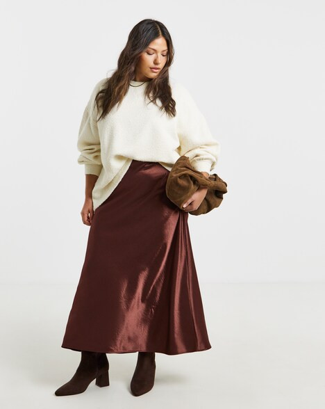 Simply Be Satin Maxi Skirt | JD Williams (UK)