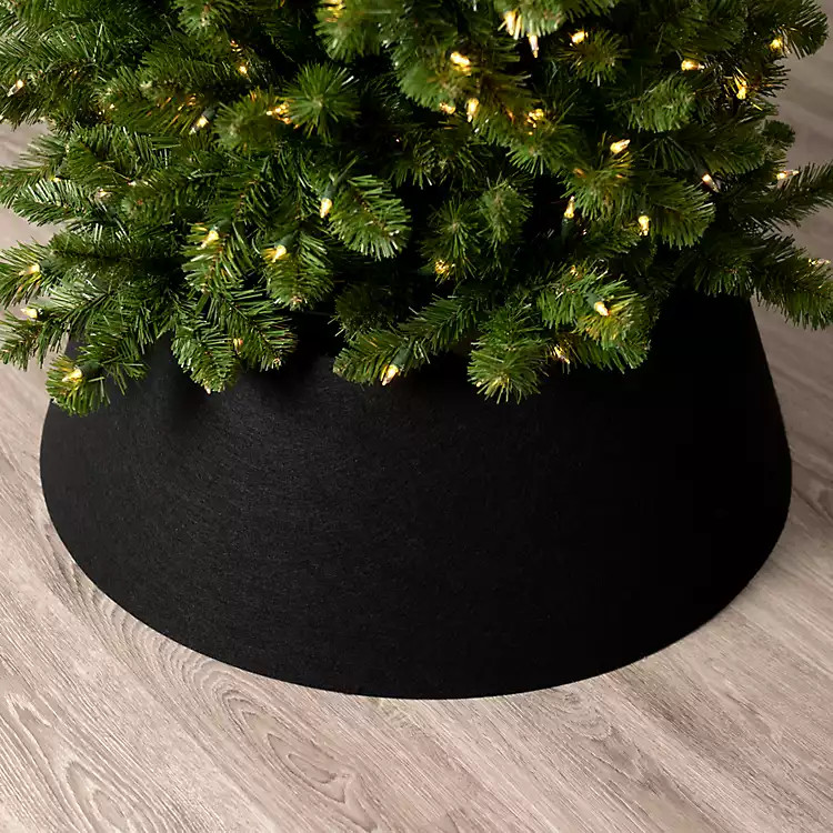 Black Felt Christmas Tree Collar | Kirkland's Home