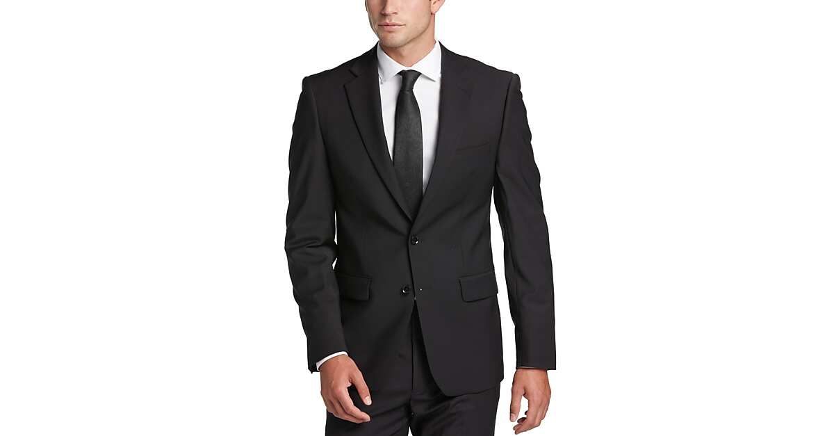 Calvin Klein X-Fit Slim Fit Suit Separates Coat, Black | The Men's Wearhouse