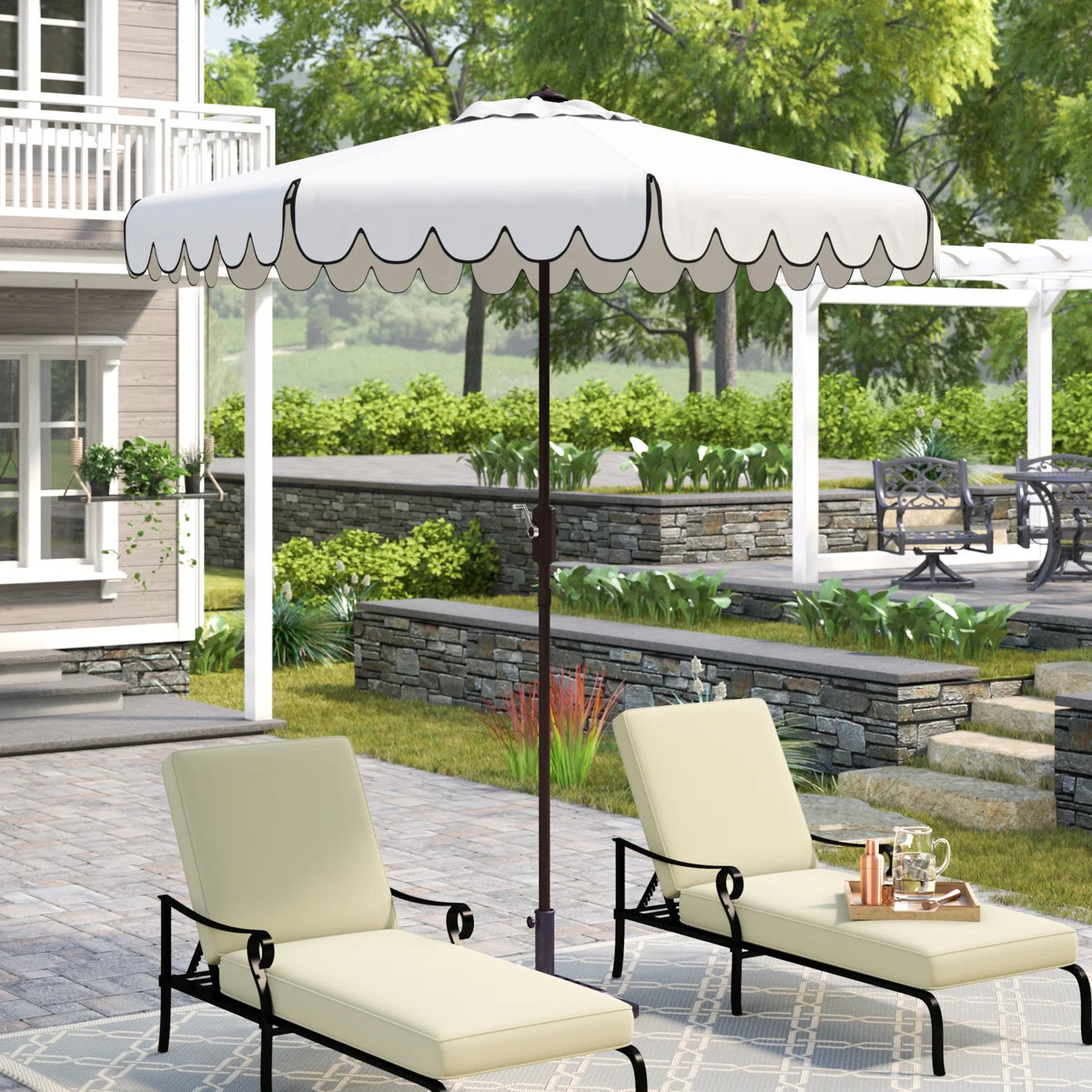 Pedrick 100.8'' Tilt Market Umbrella | Wayfair North America