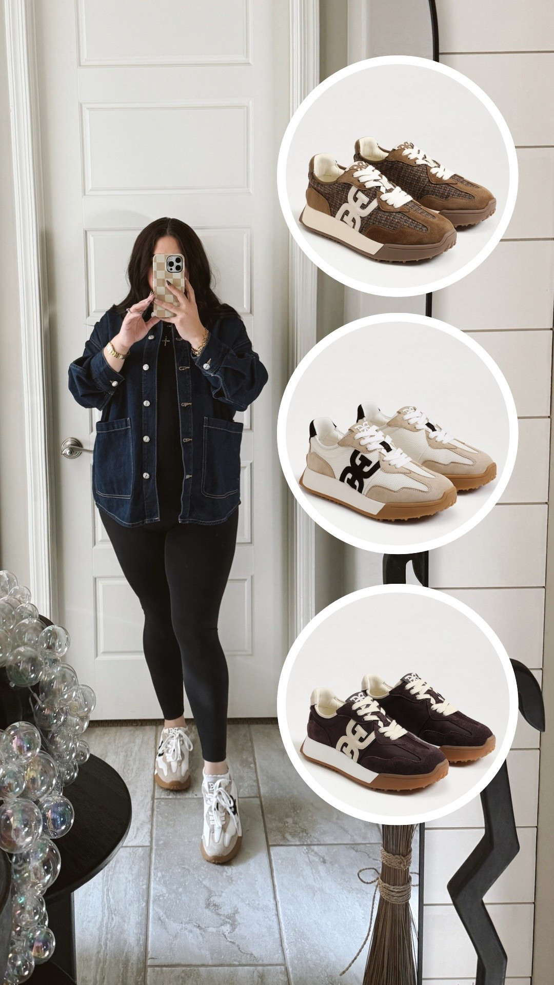 Fall Outfit - Tennis Shoes - Jean Jacket - Black leggings. 🤎 

#LTKMidsize #LTKStyleTip #LTKFallSale