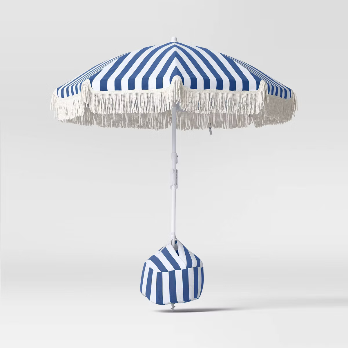 6' Umbrella Navy Stripe - Sun Squad™ | Target