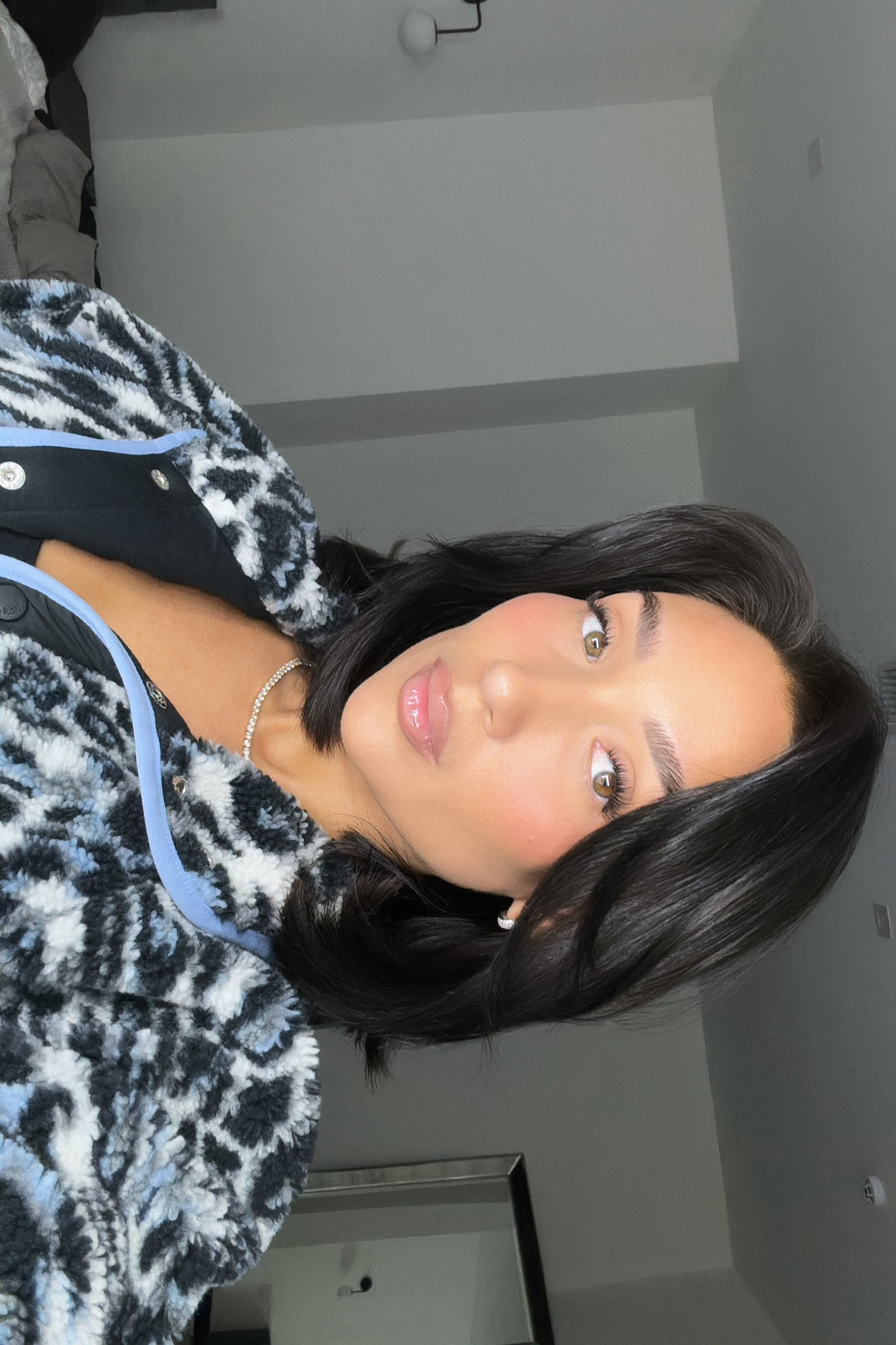 Such a cute jacket! You can dress it up or down and so comfy! I got it in size large 