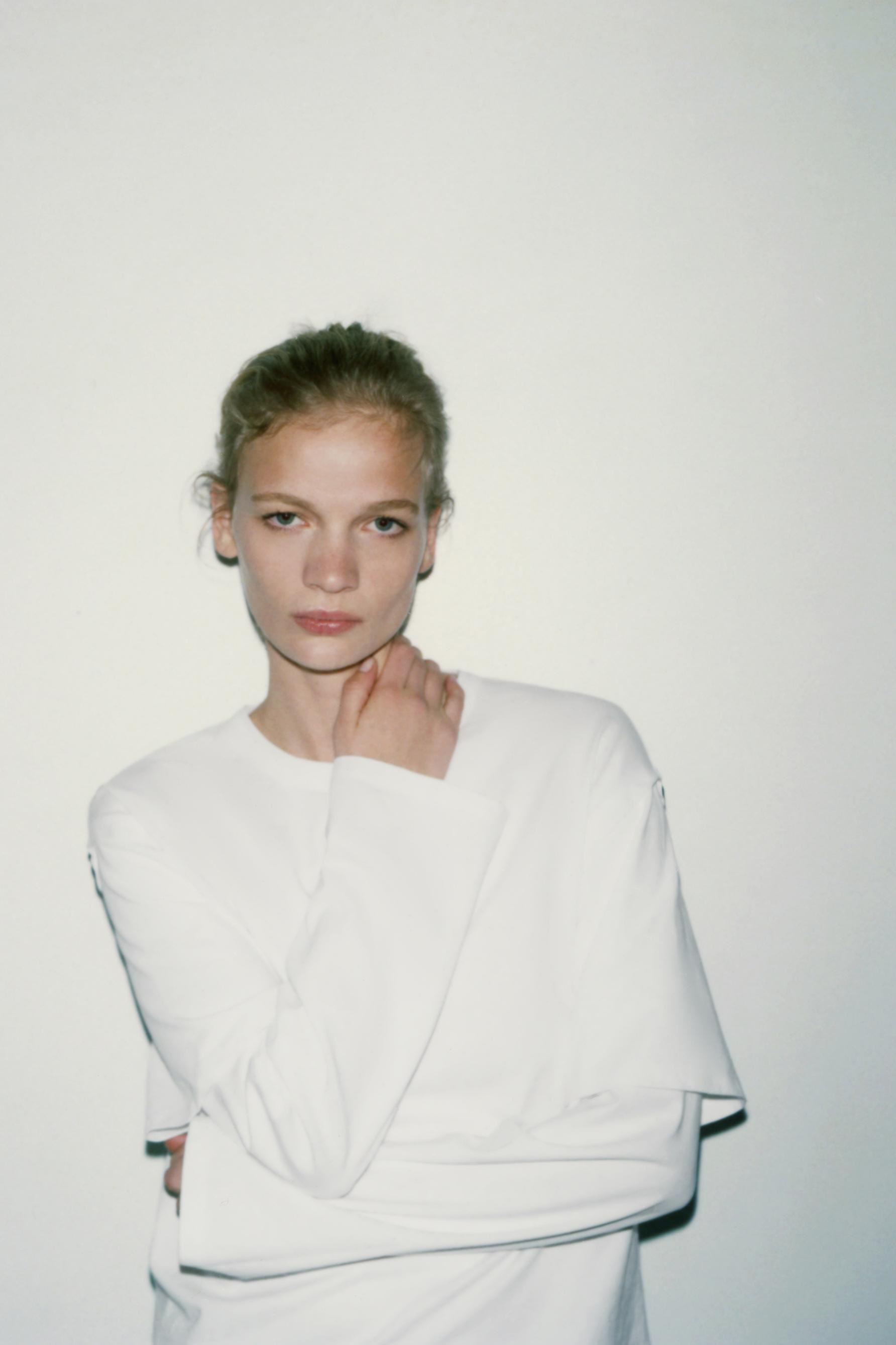 DOUBLE EFFECT LONG SLEEVE T-SHIRT | Zara UK