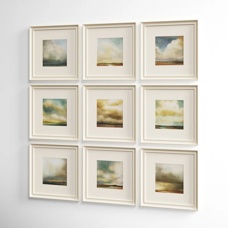 Atmosphere by Suzanne Nicoll - 9 Piece Picture Frame Graphic Art | Wayfair North America