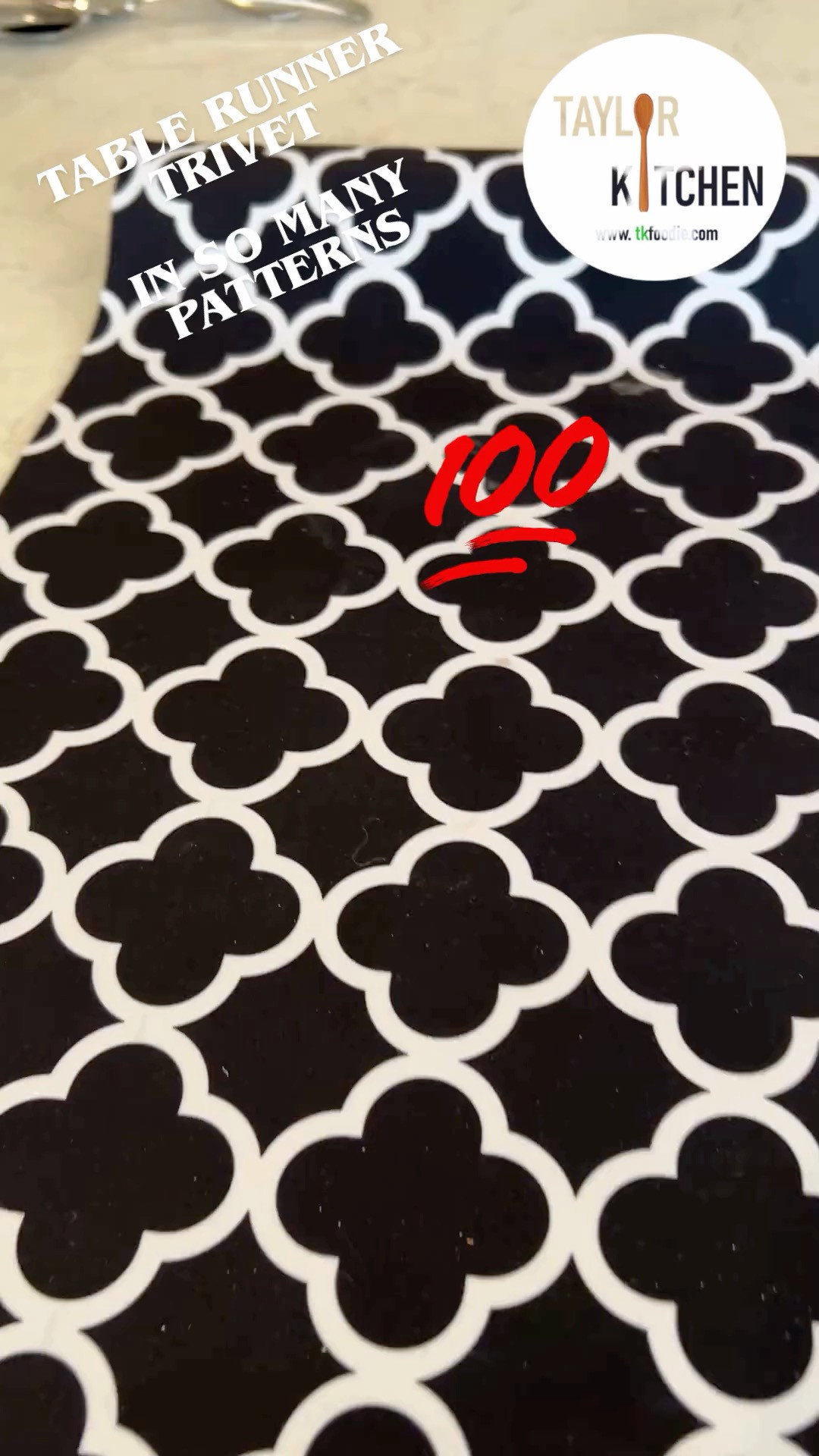 When hosting a gathering, I love to lay down this table runner style trivet so all the hot dishes can be placed on it. No worries about damaging a countertop or island.

These come in so many great patterns, so you can pick one that really appeals to you.  There are even marble looking ones that look similar to some currently popular surfaces.

Check out my favorite picks here on my LTK. 

 #LTKfoodie #LTKHome