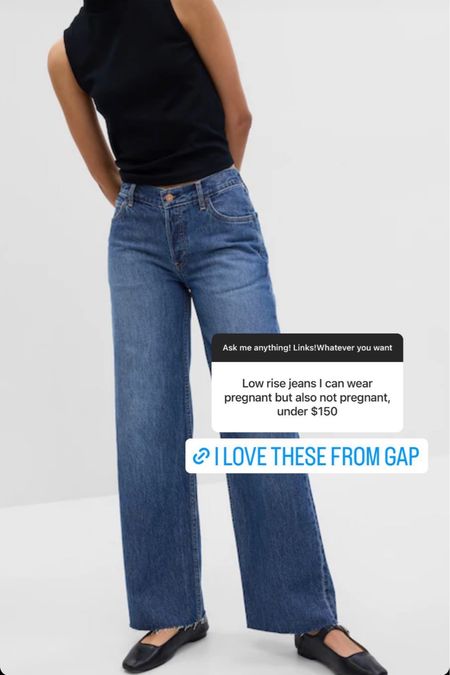 Love these low rise jeans from Gap! 👖

#LTKstyletip