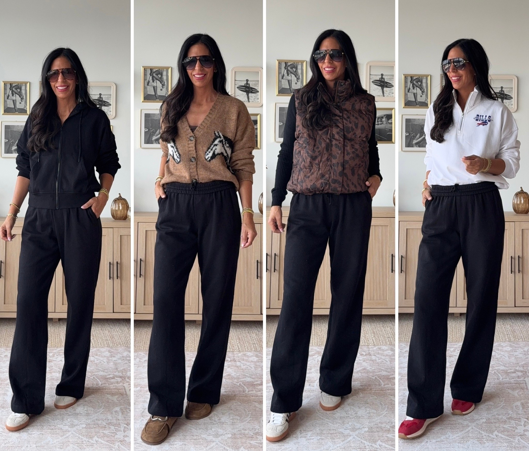 Old Navy Fall Styles- these sweatpants styled 4 ways are so good! 
Small tall and all small tall tops or just small 

#LTKFindsUnder50 #LTKU #LTKSaleAlert