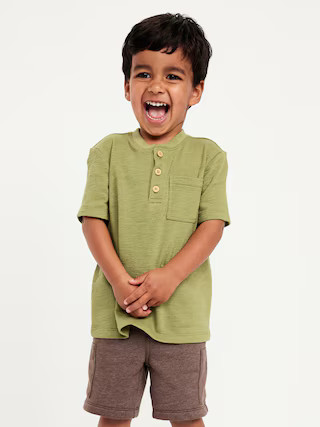 Short-Sleeve Henley Pocket T-Shirt for Toddler Boys | Old Navy (US)