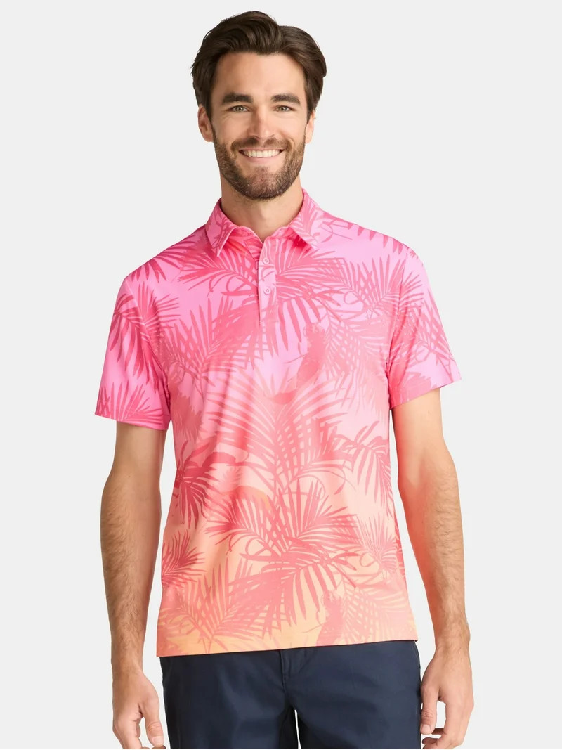 Birdie Bound Men's & Big Men's Novelty Print Golf Polos, Sizes S-3XL | Walmart (US)