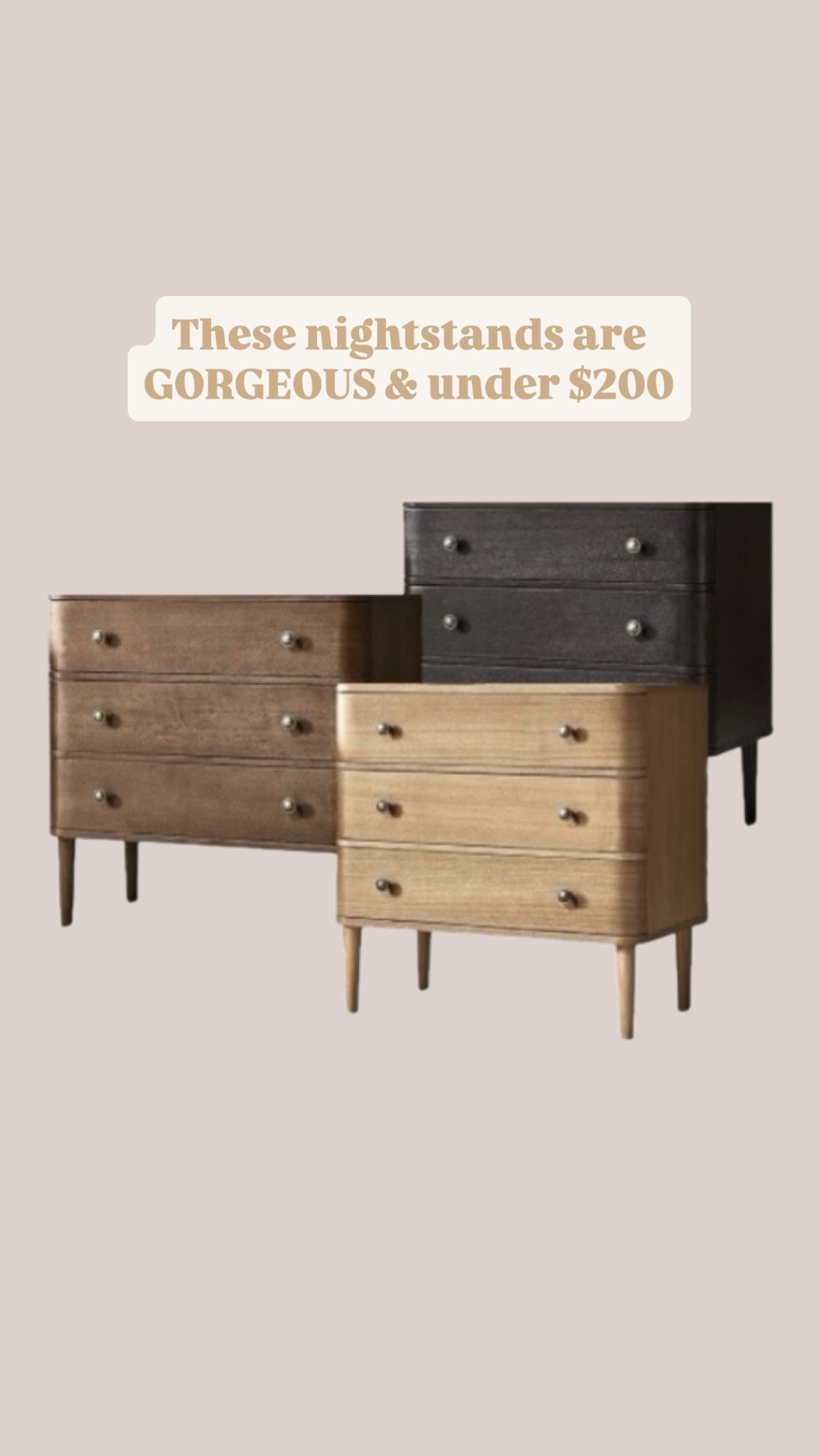 Pottery barn vibe for a fraction! 
Trending
Home decor
Neutral decor
Nightstands 
Side table