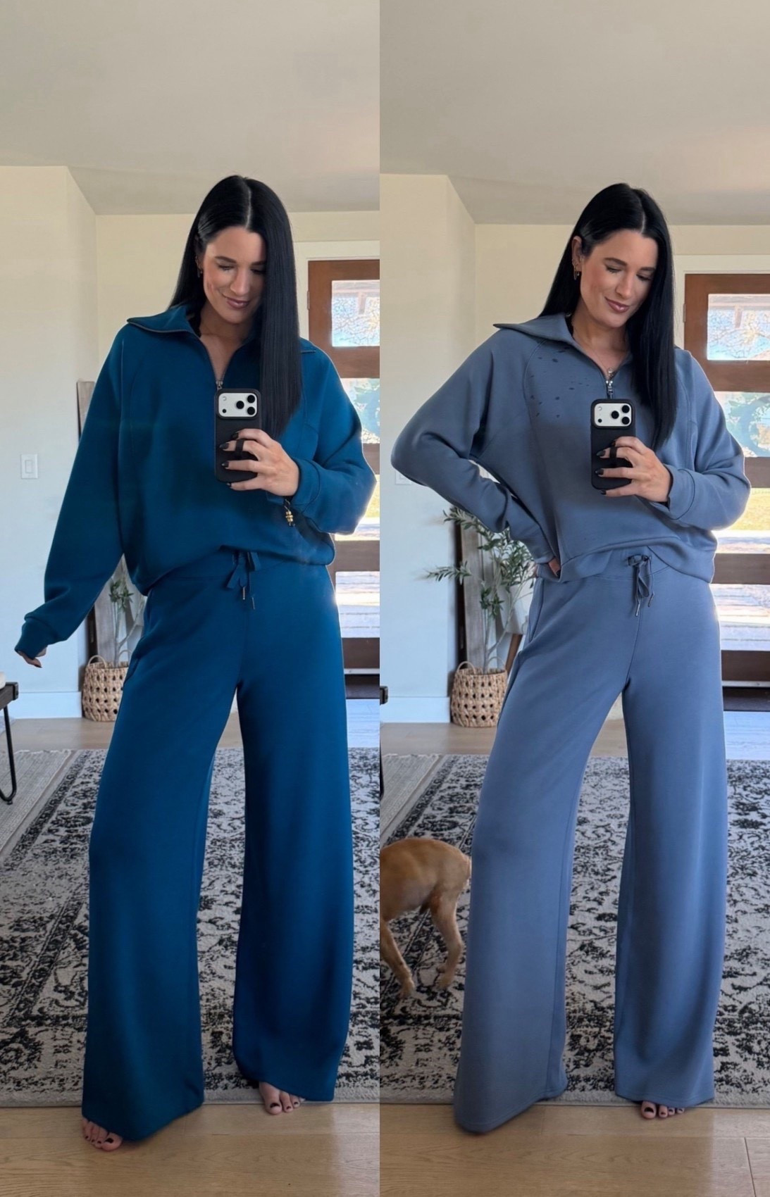 Use code DTKxSPANX for 15% off your entire order plus free shipping

 In love with the new SPANX AirEssentials colors! I’m in the size medium in both pieces. 
