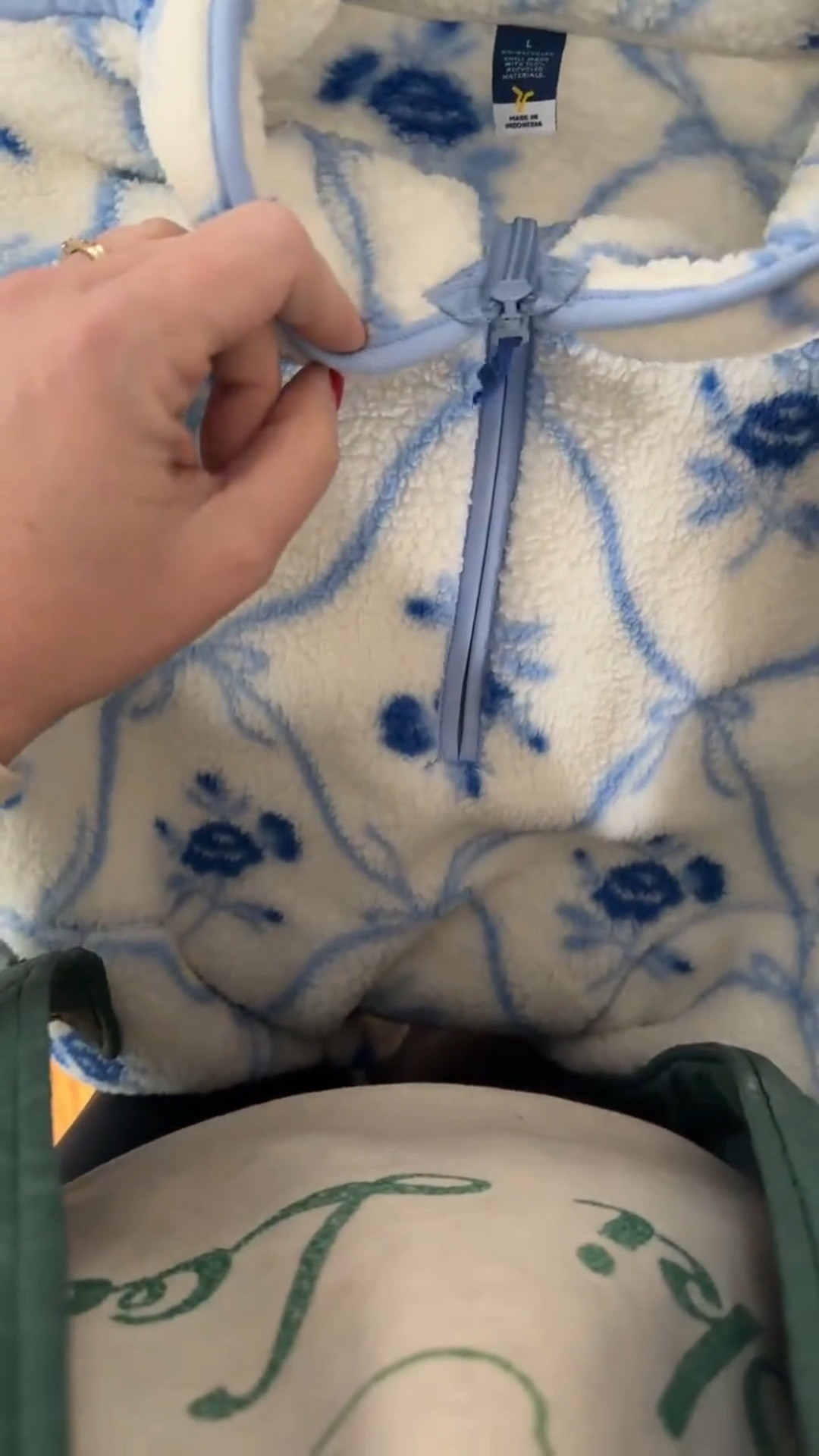 The Old Navy blue and white Sherpa quarter zip that keeps going out of stock

#LTKmomlife #LTKootd #LTKFindsUnder50