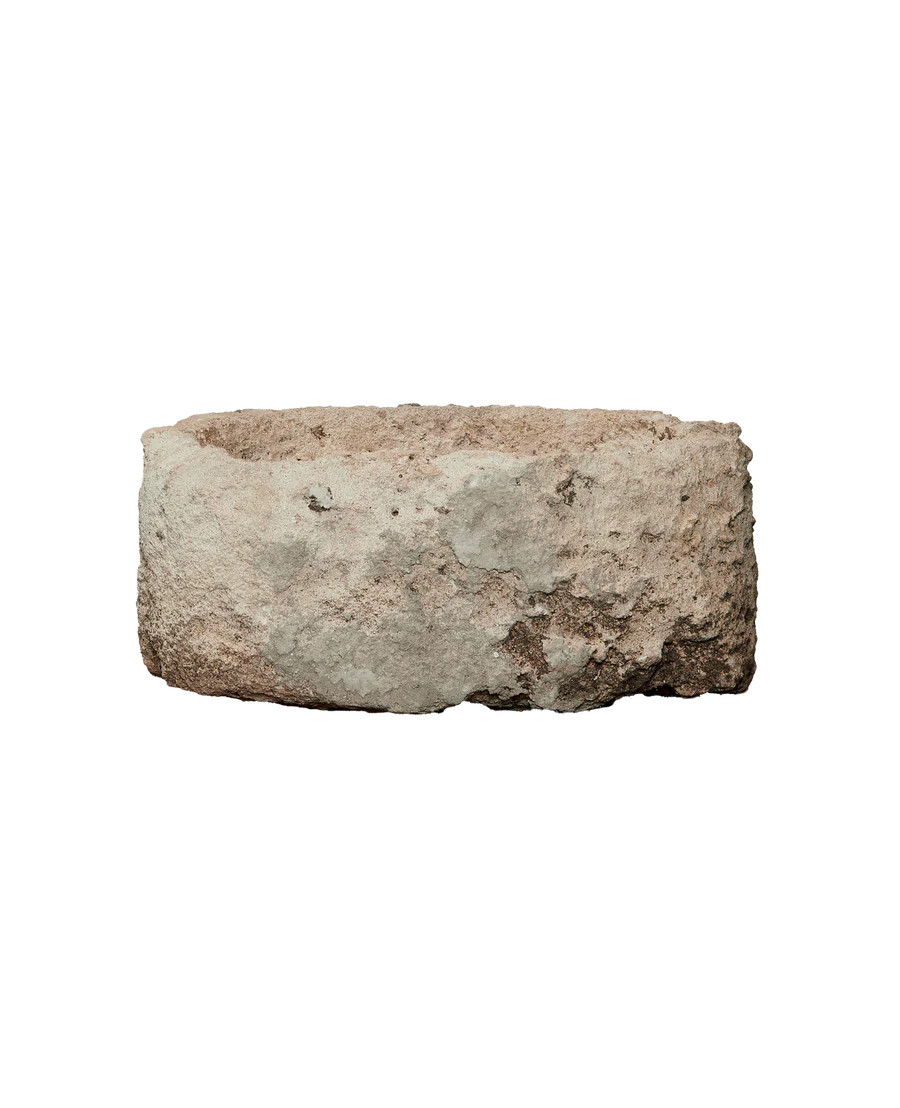 Olive Ateliers Vintage Limestone Trough - Oblong from Indonesia - Planters, Fountains, & Water Fe... | Olive Ateliers