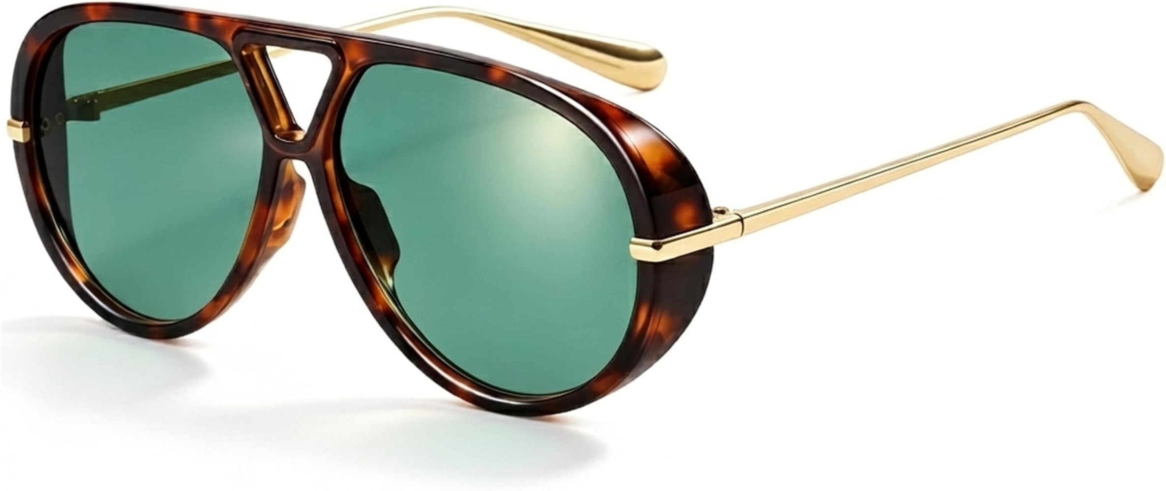 Trendy Oversized Aviator Sunglasses for Women Men Retro Big Round Shield Sun Glasses Vintage Shad... | Amazon (US)