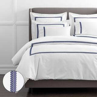 This item: Legends Hewett Blue Embroidered 600-Thread Count Egyptian Cotton Sateen King Duvet Cov... | The Home Depot