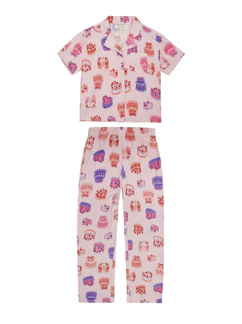 Planet Gold Girls Vday Coat Set, Sizes 4-18 | Walmart (US)