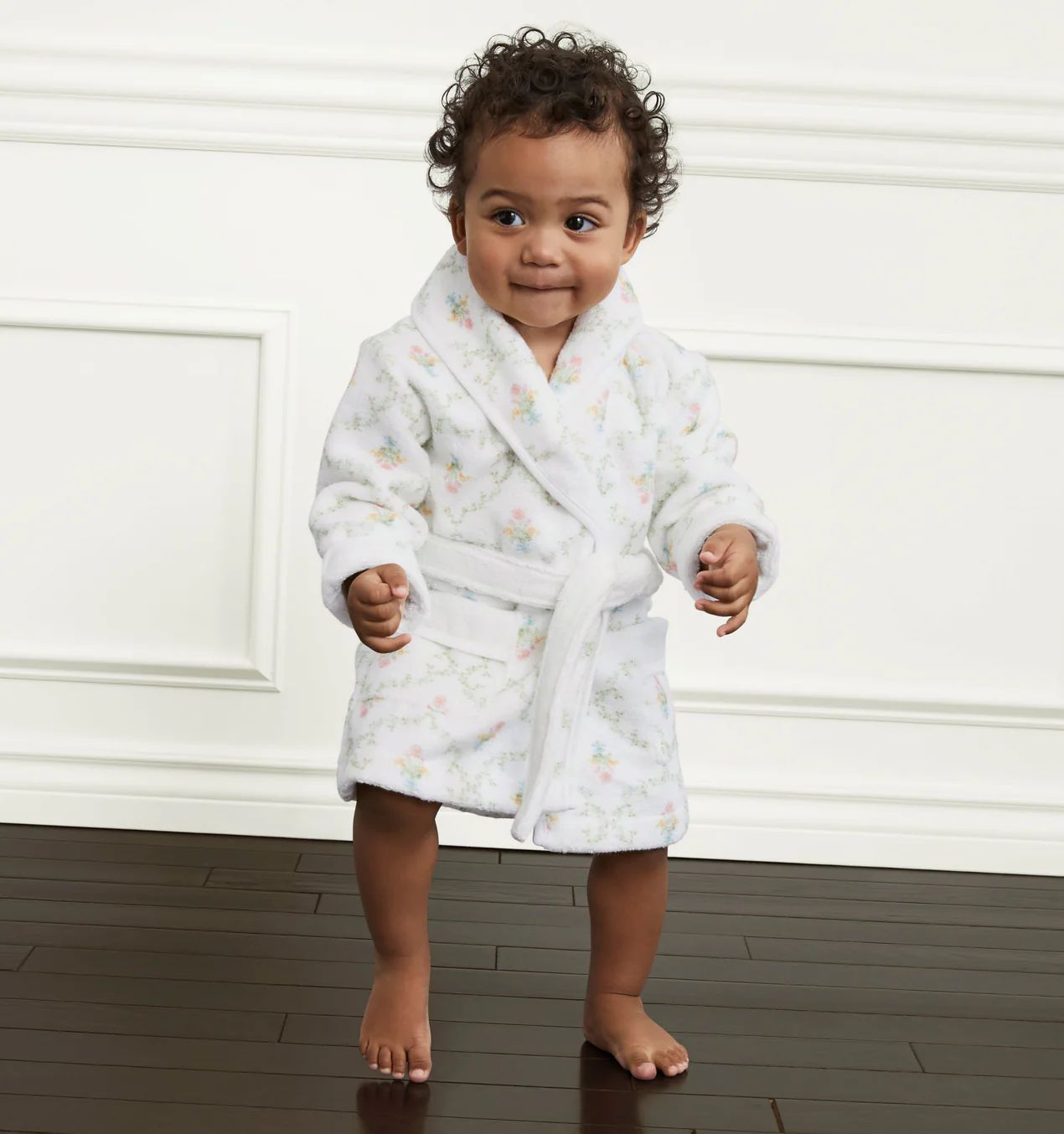 The Baby Hotel Robe - Pastel Trellis | Hill House Home