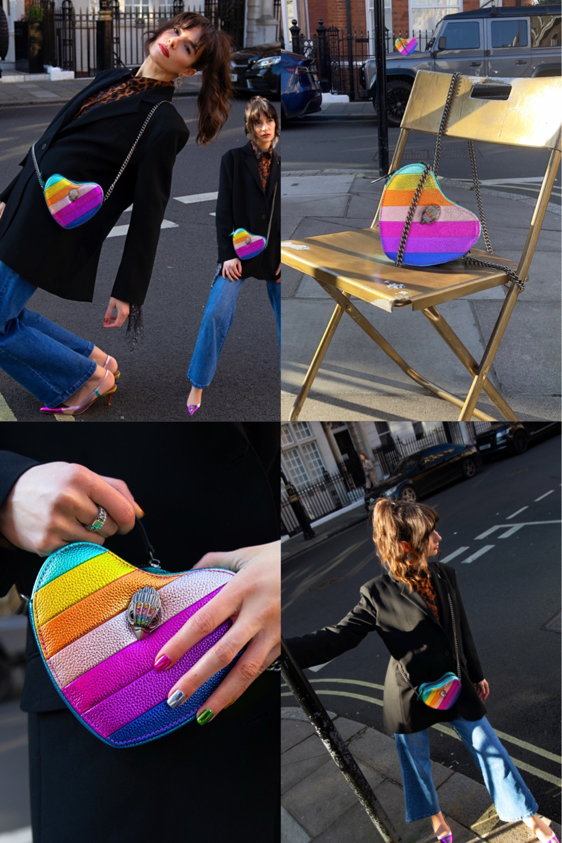 POV: I got a new bag 🌈🩷 @kurtgeiger 

#kurtgeiger #kurtgeigerbag #leopardprint #personalstyle #dopaminedressing #eclecticstyle #londonstyle #ltkfashion #parisianstyle #blackblazer #streetweardaily #girlswear 

wearing:
Heart Shape bag @kurtgeiger 
Multicoloured heels @kurtgeiger 
Black oversized blazer @eleh.official 
Leopard print blouse @dancing_leopard 
Heart shape earrings @twentythreeliving @mydorisuk 
Denim trousers @marksandspencer 

Heart shape bag outfit, bag outfit, Valentine’s Day outfit, personal style, dopamine style, dopamine dressing, Creative Style, dressing for Joy, maximalist style, Pinterest outfit , high fashion, London style, London street style, unique style

#LTKuk #LTKFashionMonth #LTKbag