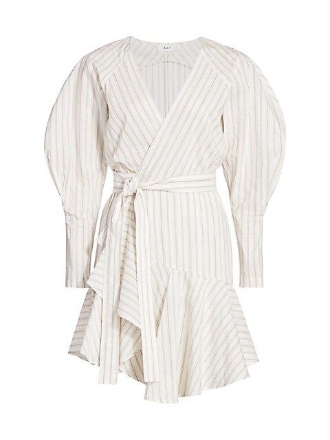 Enzo Puff-Sleeve Wrap Dress | Saks Fifth Avenue