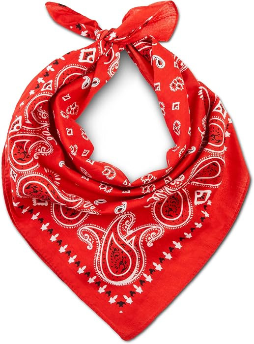 Premium Cotton Bandana for Men & Women - Paisley Neck Scarf Headband | Amazon (US)