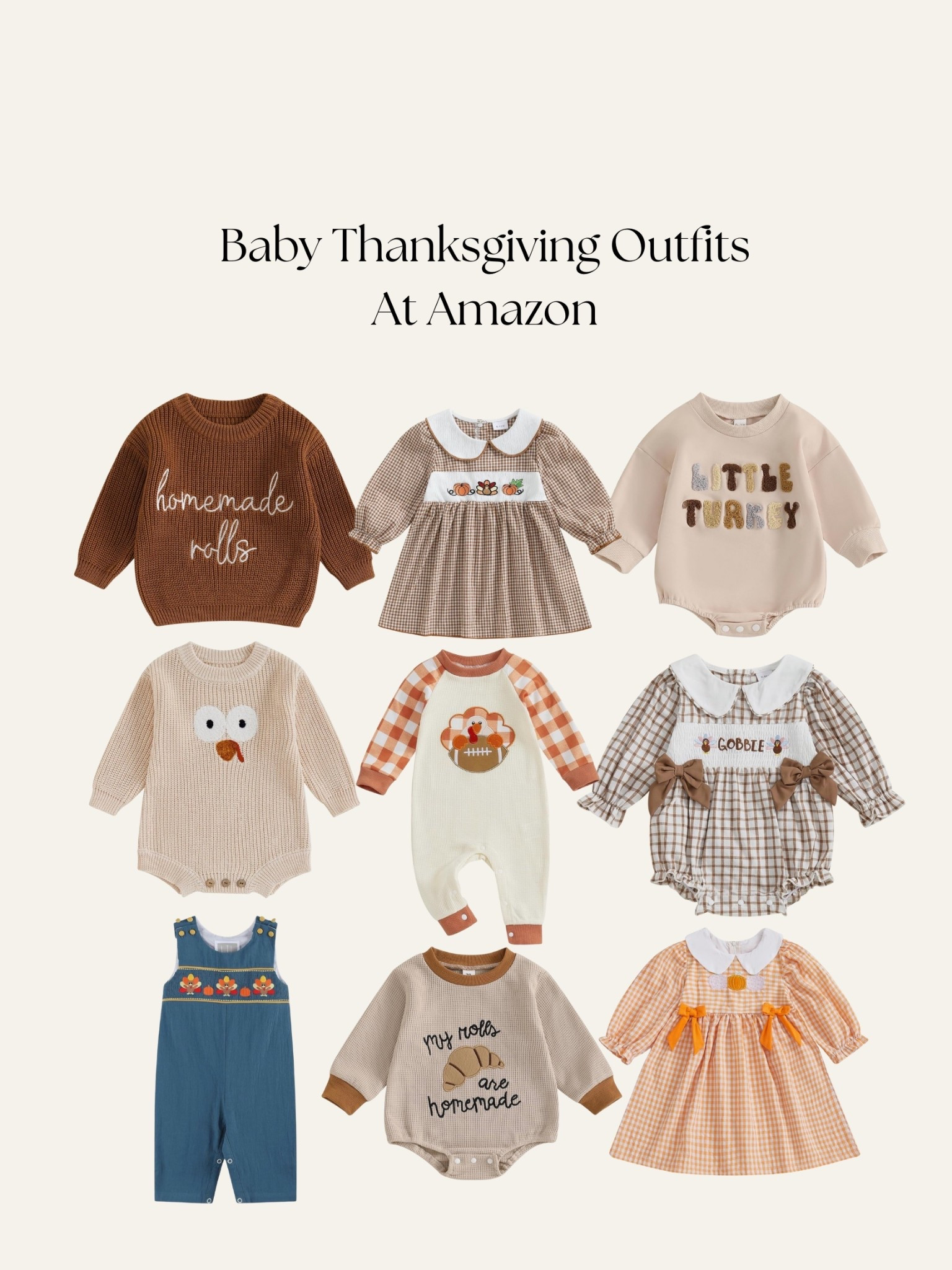 Cutest little turkey in town 🦃🧡 These baby Thanksgiving outfits from Amazon are giving all the cozy fall vibes! Comfy, adorable, and perfect for those family photos! 
.

baby thanksgiving outfit, amazon baby finds, baby fall outfit, thanksgiving baby clothes, baby holiday outfit, amazon kids finds, baby girl thanksgiving outfit, baby boy thanksgiving outfit, fall baby fashion, ltk kids finds, amazon thanksgiving finds, baby outfit ideas, baby amazon favorites, thanksgiving outfit ideas, baby fall style

#LTKSeasonal #LTKHoliday #LTKBaby