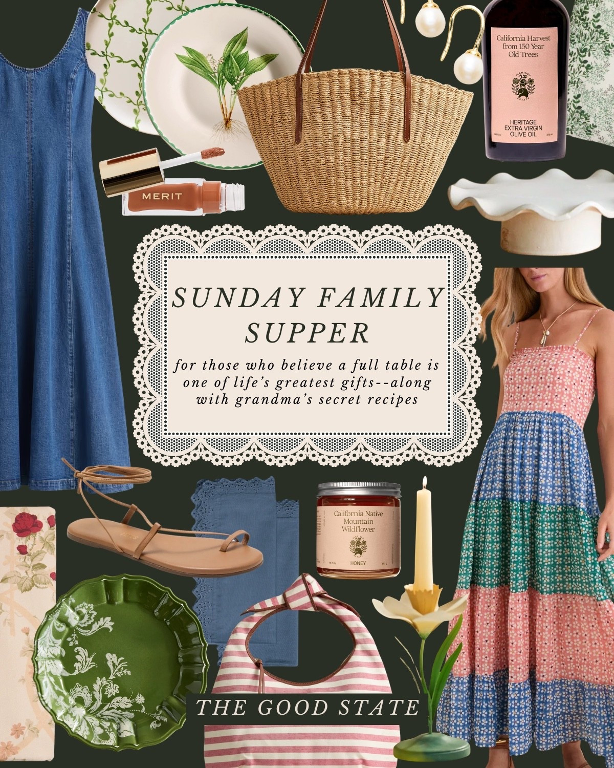 This collection is for the hostesses. The gatherers. The dinner-party girlies and the impromptu picnic gals. The ones whose hearts are fullest around a crowded table. The ones whose greatest joy is bringing people together and watching the magic of connection unfold. This is for the ones who love people well (and somehow always look so stylish while doing it lol). The ladies who have hosted for years, and the ones who are still on the fence about hosting their first gathering. I have a secret for you, it’s all about connection—not Pinterest-worthy pictures (although I love those too🤪). This is for the ones who are always looking for a reason to celebrate (and a pretty dress to wear to said celebration😉). For the whimsical girlies wearing florals and making flower crowns and the homebodies who look forward to a home-cooked Sunday supper with their family. For the coastal *chic* ladies who dress up for every occasion and for the farm-to-table gals who may or may not still have dirt under their nails from tending to the garden. For the summer al fresco girlies who live for sunshine, fresh pasta and a breezy dress. For the lovers of sundresses and pretty tablescapes. The ones who collect sun hats just like they collect family recipes. This is for you✨ @Tuckernuck @Flamingo Estate @Anthropologie @Merit @jcrew

#LTKSeasonal #LTKHome #LTKootd