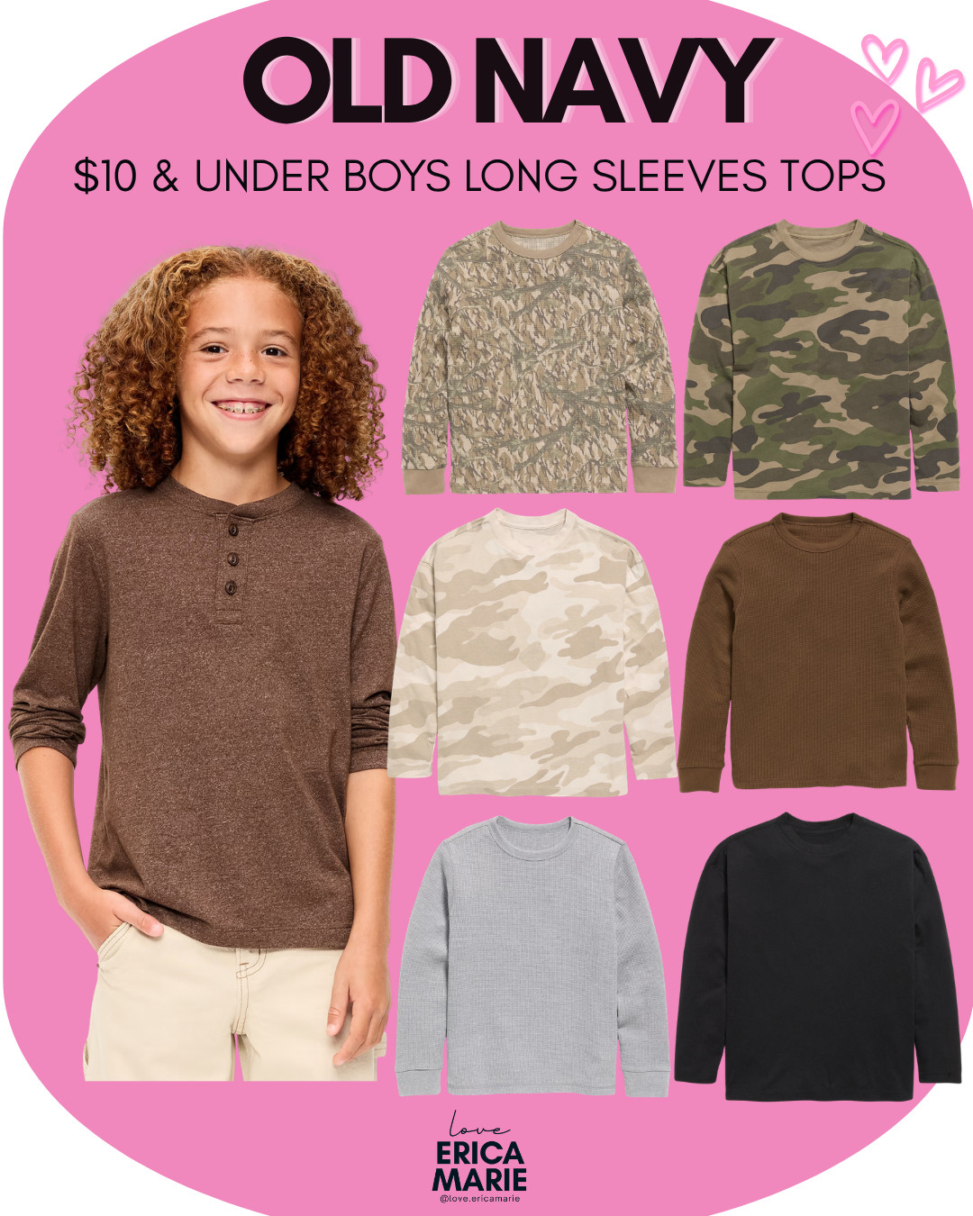 Start your boy's fall wardrobe refresh with these long sleeve tops! There are so many great colors available to easily mix and match into his outfit rotation for school, play, or everyday wear.

#BoysFashion #FallWardrobe #BackToSchoolStyle #KidsStyle #AffordableFashion #EverydayKids #KidsTops #KidsLongSleeves #BoysClothes 

 #LTKSaleAlert #LTKKids