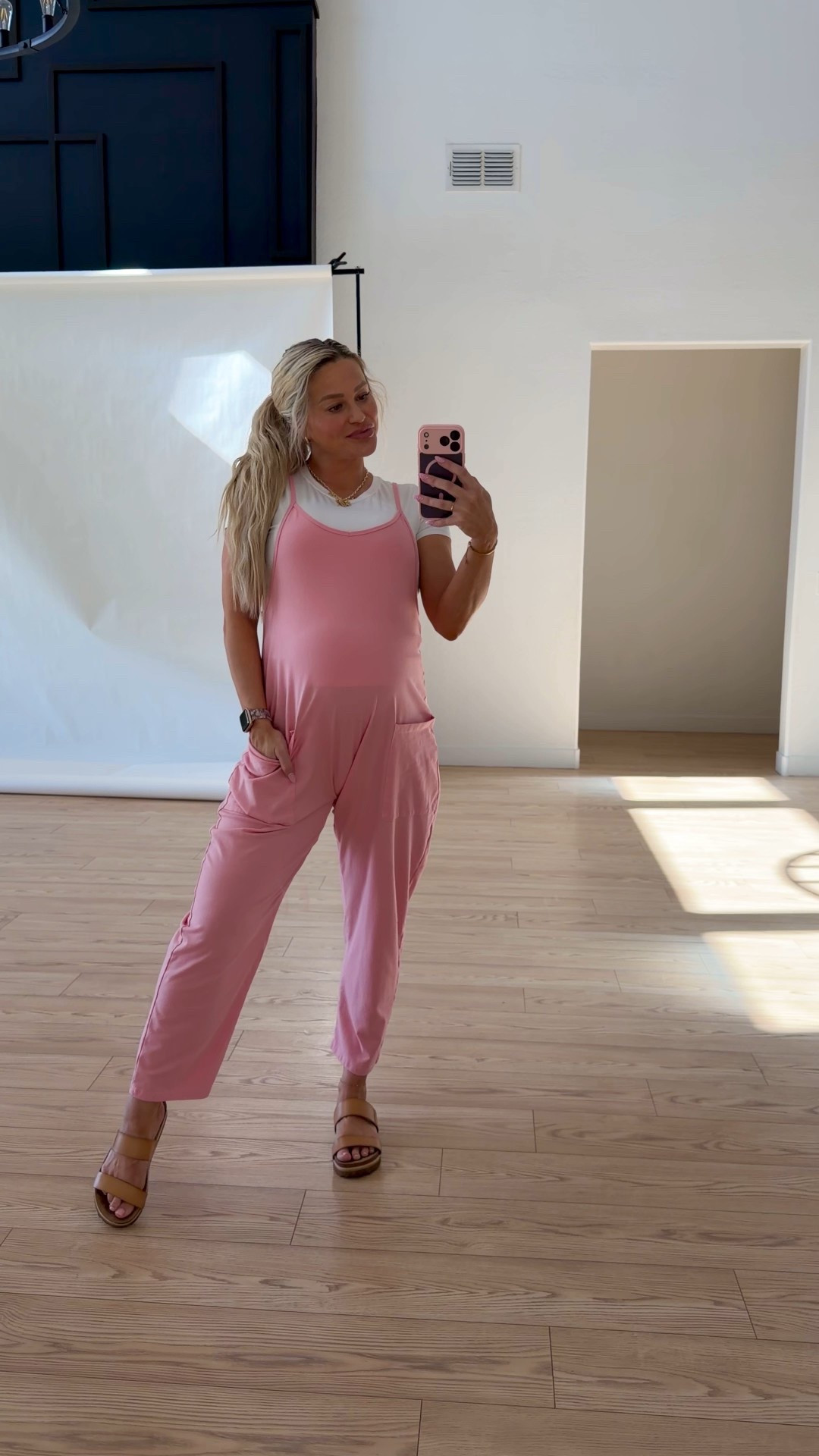 the cutest pregnancy romper 🩷

#LTKootd #LTKBump