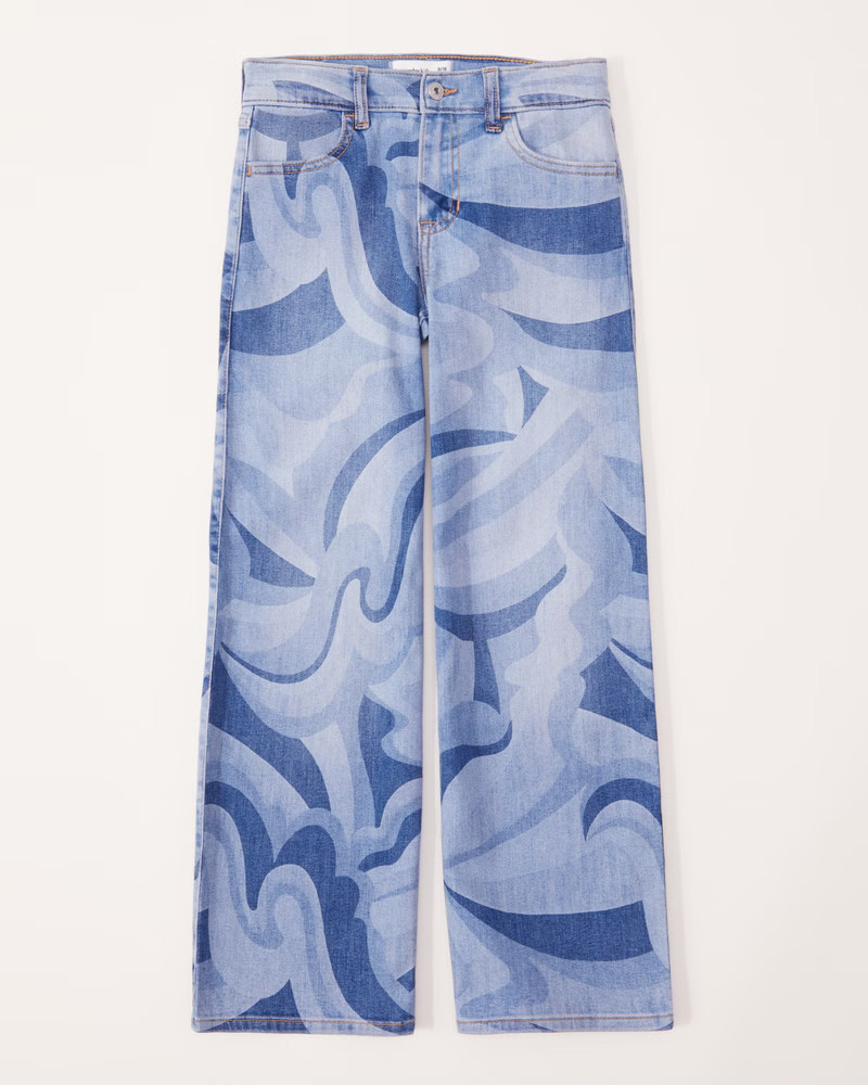 high rise wide leg jeans | Abercrombie & Fitch (US)