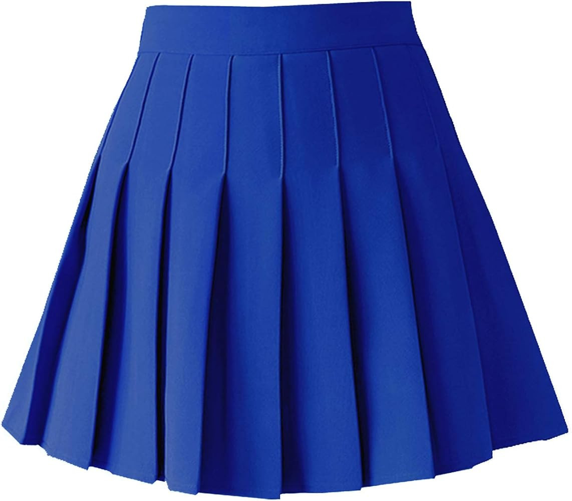 TONCHENGSD Women's High Waist Pleated Mini Skirt Skater Tennis Skirt | Amazon (US)