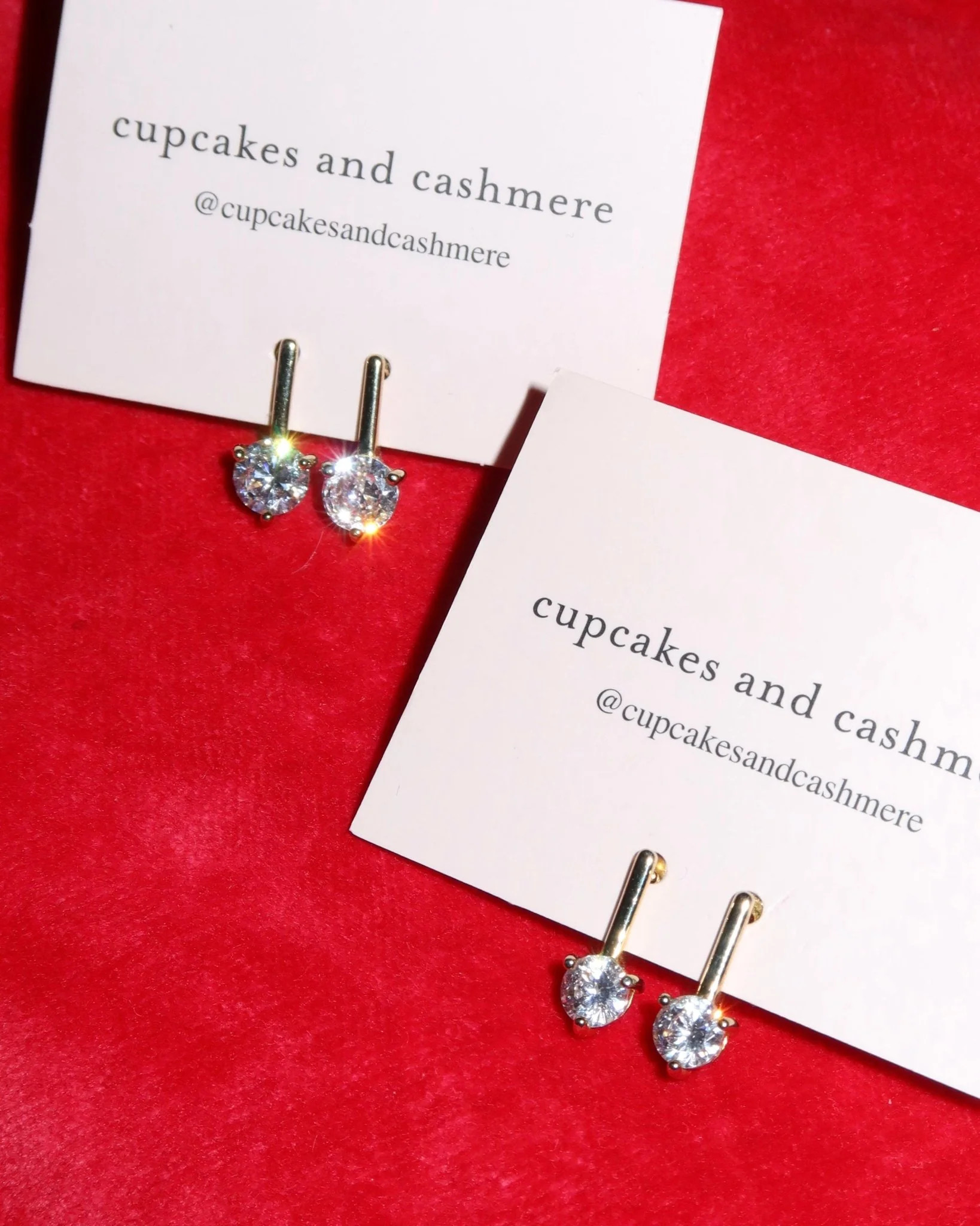 ELYSE SPARKLE BAR STUDS | Cupcakes and Cashmere LLC