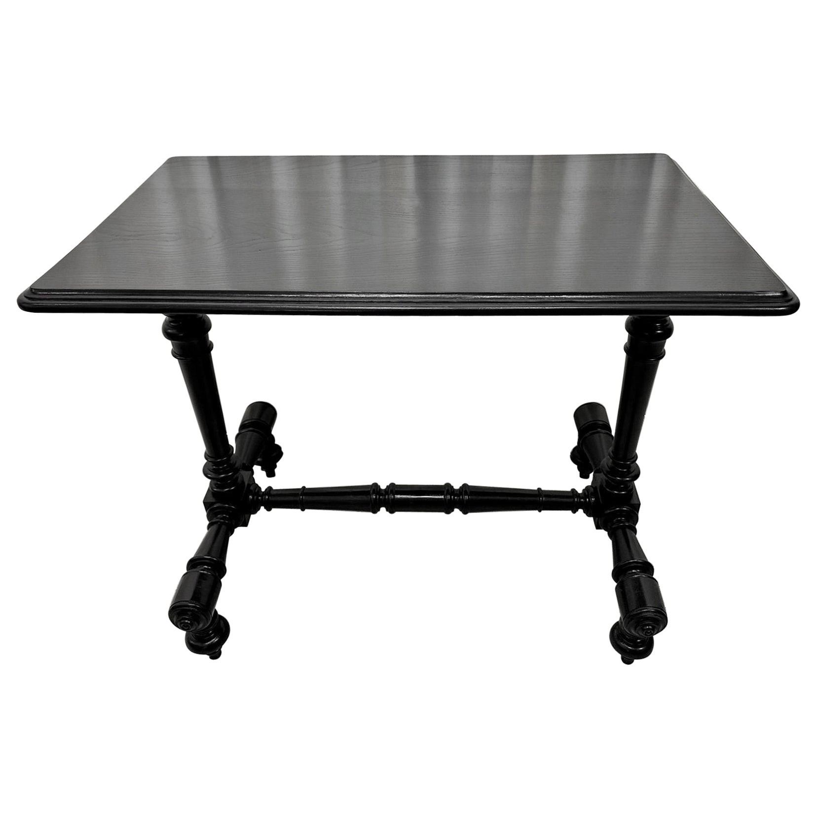 1900's French Turned Wood Console Table/ Foyer Table | 1stDibs